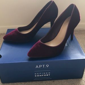 Velvet heels